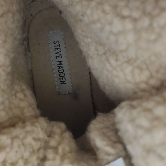 Steve Madden Taupe Real Suede Low Combat Boots 9 - Picture 9 of 10